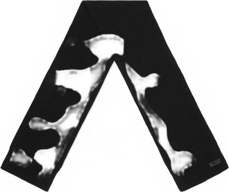 Gucci ribbed wool scarf - Black