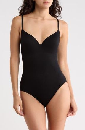 Skinny Girl Seamless Shaping Bodysuit in Black at Nordstrom Rack, Size X-Large
