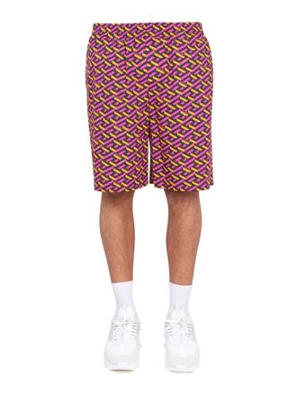 Versace Multicolor Geometric Shorts