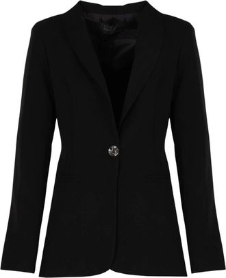 La Haine Inside Us Tailored Blazer - Dames - Jassen - Zwart - Maat: XS Leer