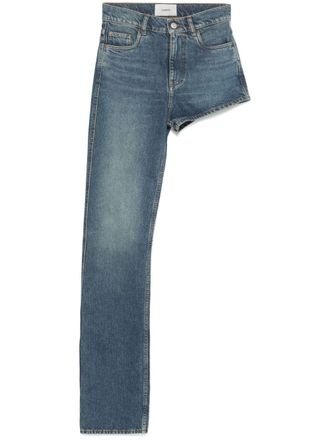 Coperni one-leg jeans - women - Cotton/Organic Cotton - M - Blue