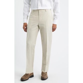 Open Edit Linen Blend Pants in Beige Birch at Nordstrom, Size 36R