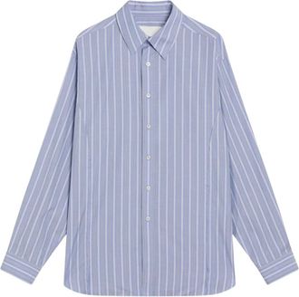 Maison Margiela Heren, Overhemden, Blauw, Maat: M Katoen