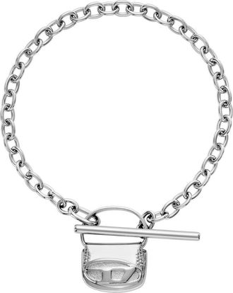 Diesel 1DR Charm Chain Bracelet in Silver at Nordstrom