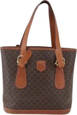 Celine Pre-owned Tote Bags, female, Brown, Size: ONE SIZE Pre-owned Canvas Tote Bag