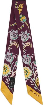 Etro paisley-print silk scarf - women - Silk - One Size - Red