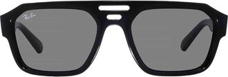 Ray-Ban Corrigan Bio Based Dark Grey Navigator Unisex Sunglasses RB4397 667787 54