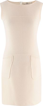 Valentino Garavani Valentino Boutique Buttermilk Sleeveless Wool Dress Size XS