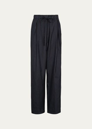 TWP PJ Striped Silk Pants