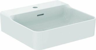 Ideal Lavabo Conca 500x450x165mm Blanco 1 Orificio Para Grifer&iacute;a, Con Rebosadero Standard