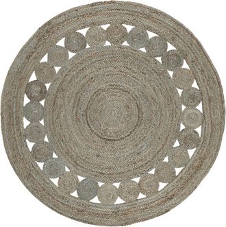 Safavieh Alfombra contempor&aacute;neo de yute gris, 152 cm