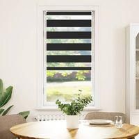 OEM Estor Enrollable Con Estampado De Cebra, 80,9 X 150 Cm, Ancho De La Tela 76,7 Cm, Negro - Crezuo