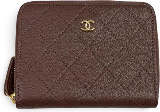 Chanel Brown Leather Wallet (Bi-Fold) (Pre-Owned)