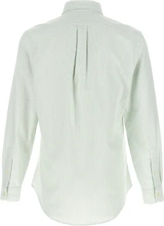 Polo Ralph Lauren Striped Oxford Cotton Shirt - Light green