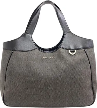 Bulgari Black Pvc Tote Bag (Pre-Owned)