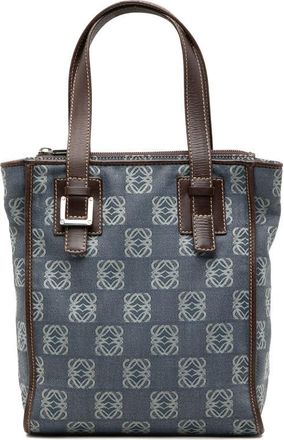 Loewe Pre-owned Loewe Anagram Denim Tote Ladies 150309