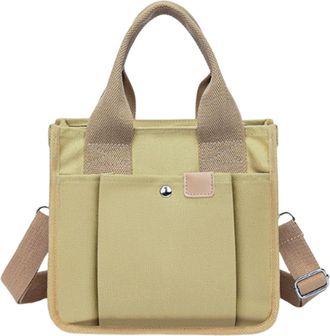 Generic Canvas Tote - Large Canvas Tote Handbag with Handle, Utility Tote with Shoulder Strap, Beach Hand Bag for Women Girls School Outdoor Travel Picnic, kh
