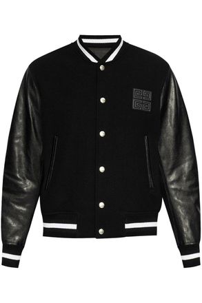 Givenchy MIX MATERIAL VARSITY Size: 48, colour: BLACK