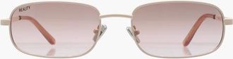 Reality Eyewear Future Sound Sunglasses in Bone at Nordstrom