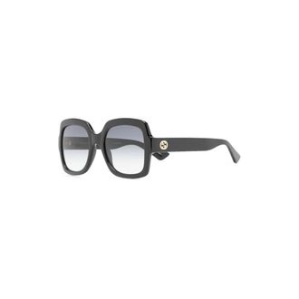 Gucci Oversized Square Sunglasses - female - Gucci - Sunglasses - Black - 54 MM - Accessories