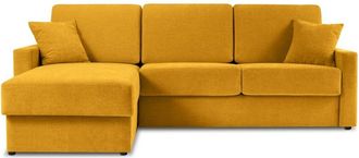 BLOOMINGLOFT 3-Sitzer Ecksofa Portia mit Bettfunktion (120 x 195 cm) Eckteil links