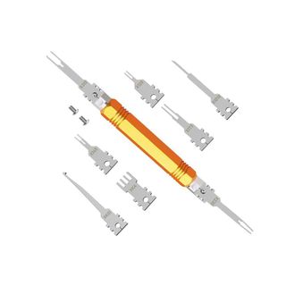 OEM Kit De Herramientas Para Extraer Pines El&eacute;ctricos, Herramienta De Extracci&oacute;n De Terminales De Repuesto De Doble Extremo, Adecuada Para Conectores Amp 
