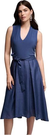 Joseph Ribkoff Elegante Midi Jurk - Dames - Casual kleedjes - Blauw - M - Polyester - Kleedjes