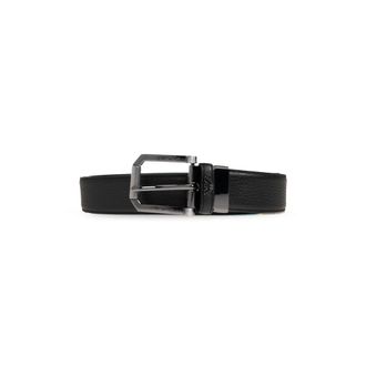 Emporio Armani Belts, male, Black, Size: ONE SIZE Leather Belt