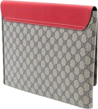 Gucci Pre-owned Clutches, female, Multicolor, Size: ONE SIZE Pre-owned Coated Canvas Clutch