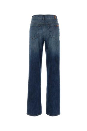 7 For All Mankind Stove Pipe Straight Jeans - Blue