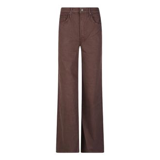 Mother Dames, Jeans, Bruin, Maat: W25 Katoen