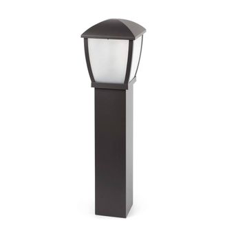 Netlighting Wilma 1 Light Outdoor Bollard Light Dark Grey IP44 E27