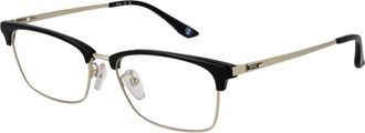 BMW Zwarte Titanium Optische Monturen Browline Stijl - Heren - Brillen - Zwart - ONE Size - Accessoires