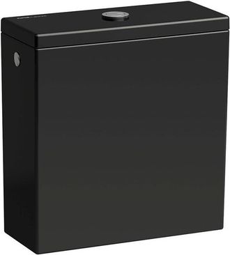 Laufen Cisterna Laufen Kartell Para Combinaci&oacute;n De Wc De Pie 824331, Doble Descarga, Conexi&oacute;n De Agua En La Parte Trasera, Color: Negro Brillante - H82933171