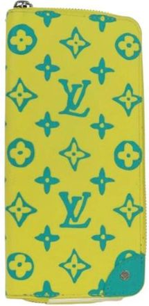 Louis Vuitton Pre-owned Vintage Canvas Portemonnee - Dames - Vintage Accessoires - Geel - ONE Size - Vintage