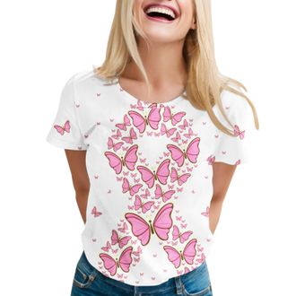 Generic wear it pink t shirtsBreast Cancer T Shirts Women Pink Ribbon T Shirt Breast Cancer Awareness Month T-Shirt