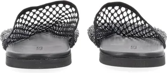 Alysi Rhinestone-Embellished Mule - Black