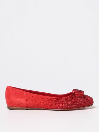Ferragamo Ballet Flat FERRAGAMO Woman color Red
