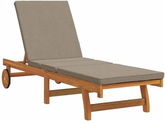 vidaXL Vidaxl - Tumbona Marr&oacute;n 63 X 199 X 85cm Madera Maciza De Acacia