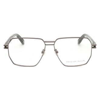 Philipp Plein VPP114M Metal Square Frame Eyeglasses - Gray