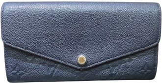 Louis Vuitton Monogram Empreinte Marine Rouge Rouge Monogram Empreinte Leather Long Wallet (Bi-Fold) (Pre-Owned)