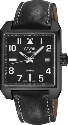 Gevril Group Herald Square Automatic Black Dial Mens Watch 44712