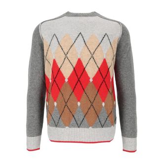Ballantyne Maglione in misto lana a 7 gauge - - Knitwear - Uomo - Multicolore - 2XL