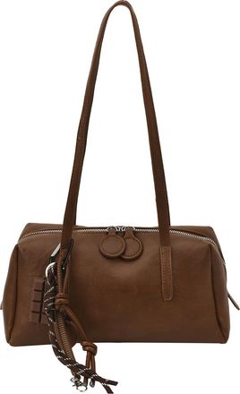 Generic Shoulder Bag Designer PU Leather Trendy Underarm Purse for Women (Brown)