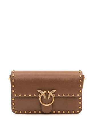 Pinko Brown Love One Baby Crossbody Bag