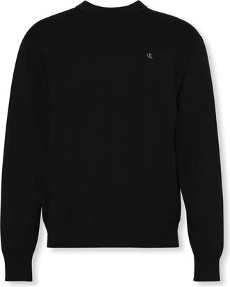 Calvin Klein Truien & Vesten, Heren, Zwart, XL, Katoen, Katoenen trui