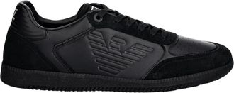 Emporio Armani Heritage Eagle Sneakers - Heren - Sneakers - Zwart - 40 EU - Leer - Schoenen