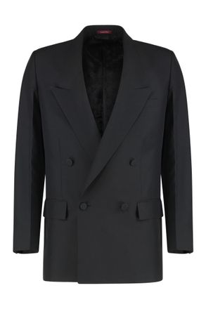 Gucci Black Peaked Lapel Blazer