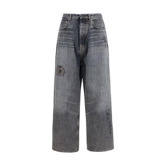 Balenciaga Gray Cotton Casual Mens Pants