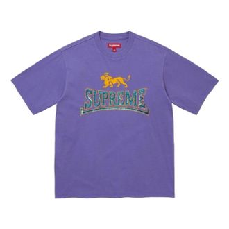 SUPREME FW26 Milan Sequin S/S T-Shirt Dusty Purple FW26KN55-PUR